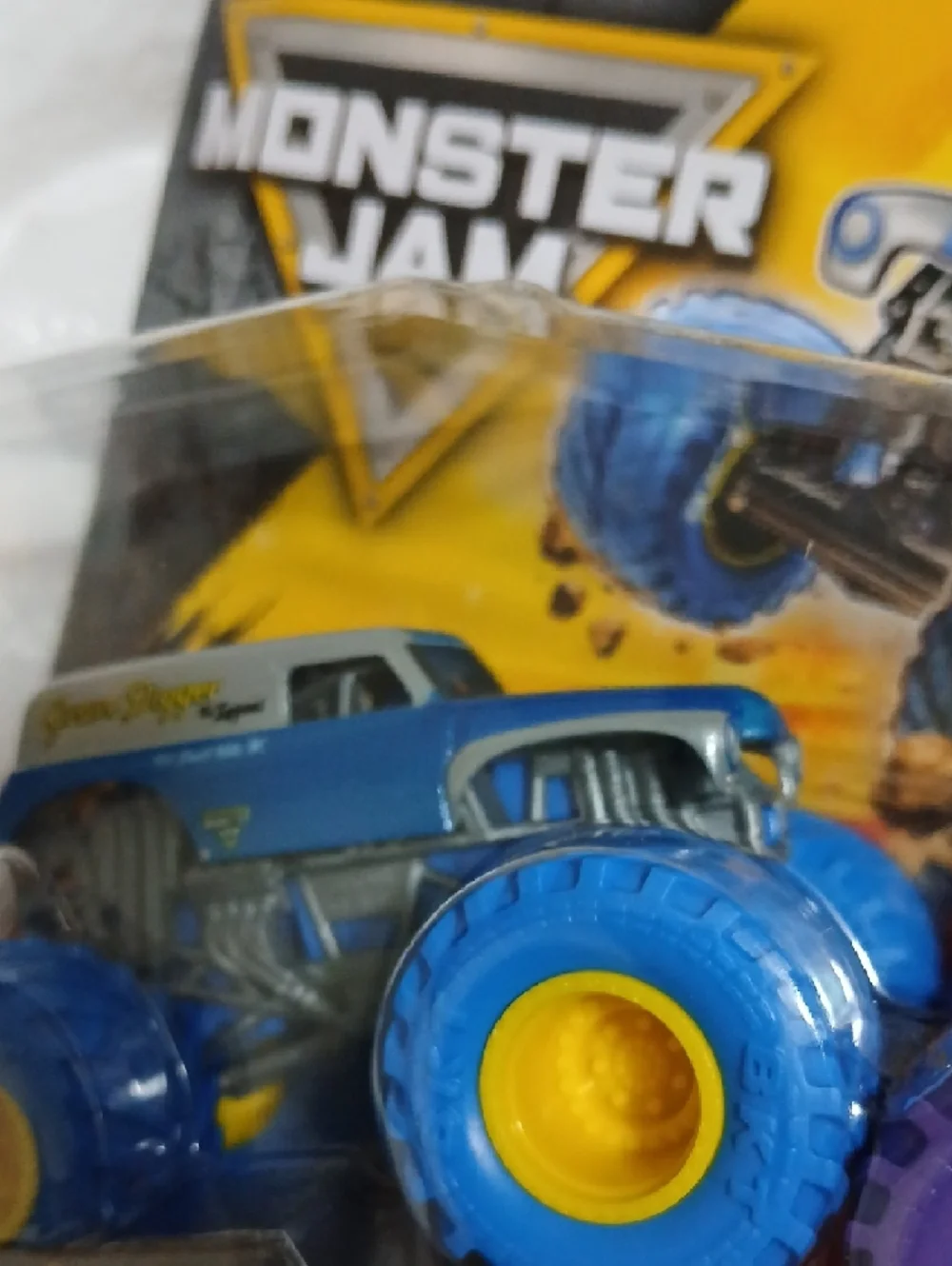 Grave Digger vs Son-Uva Digger 2-Pack Monster Jam Toy Trucks - Blue & Purple